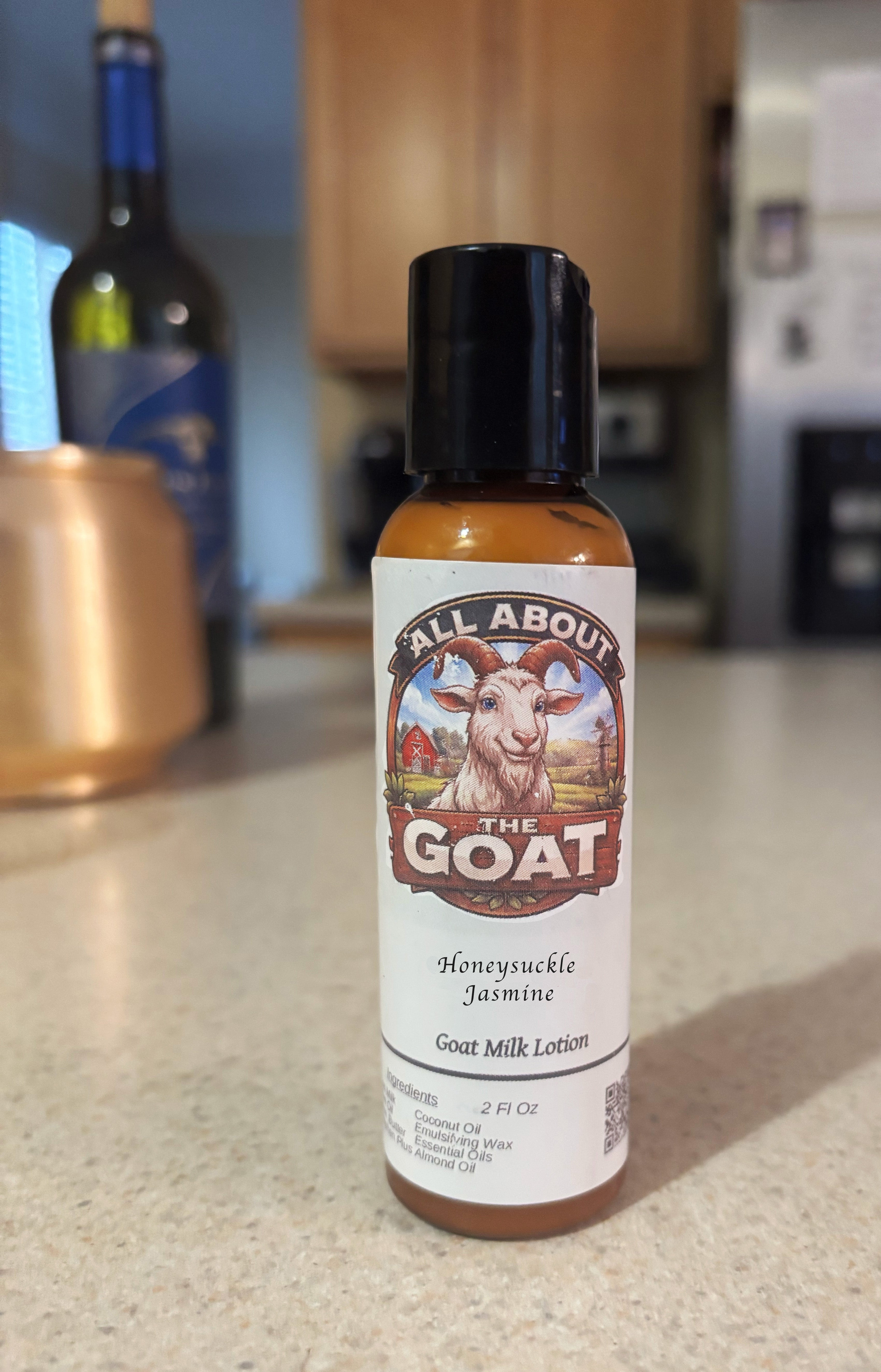 2 Oz Oz. Honeysuckle Jasmine Goat Milk Lotion - Travel Bottle