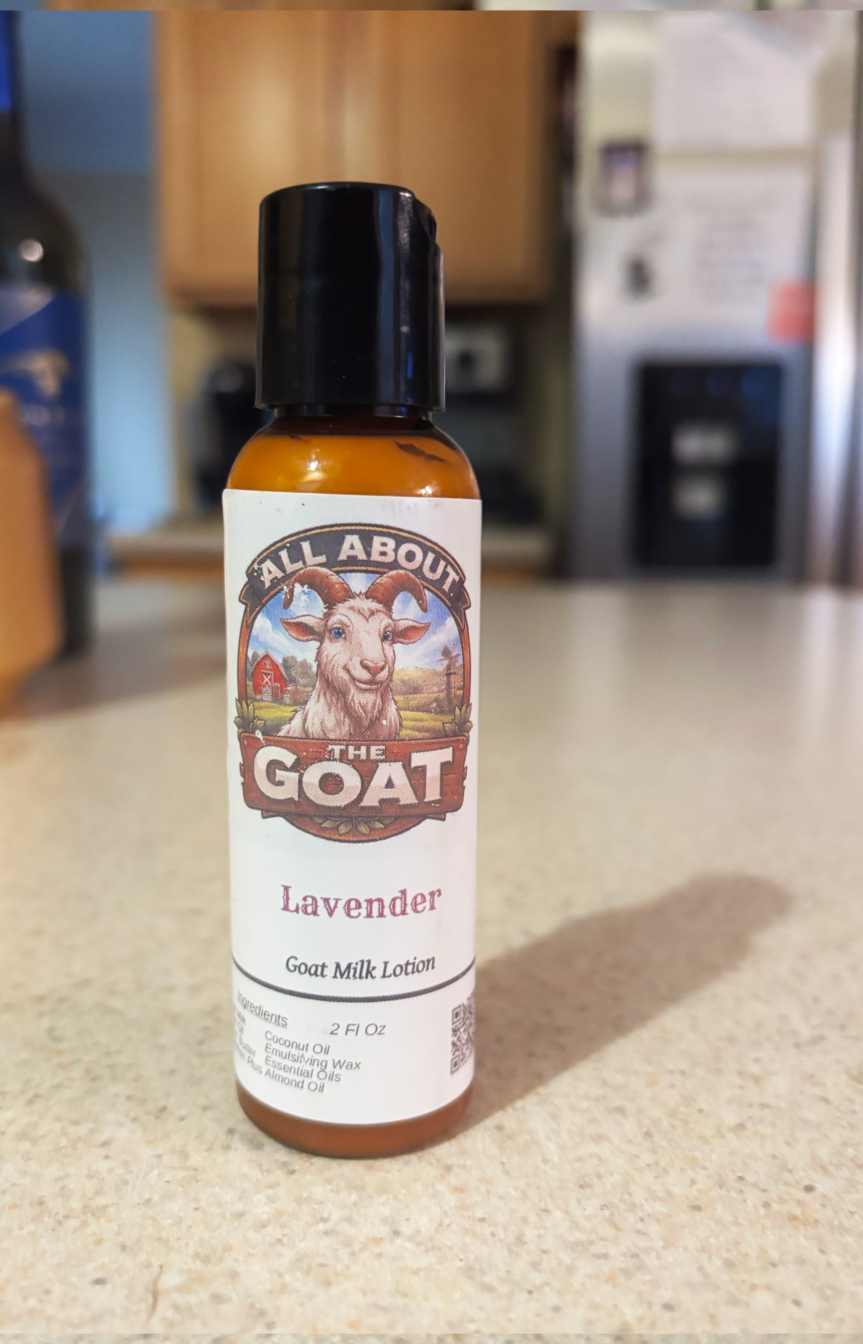 2 Oz Oz. Lavender Goat Milk Lotion - Travel Bottle