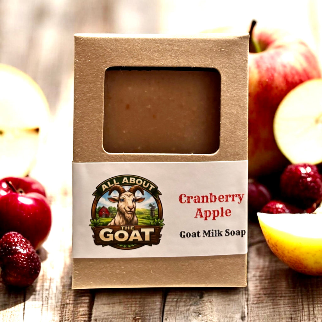 "Cranberry Apple" Goat Milk Soap - 5oz