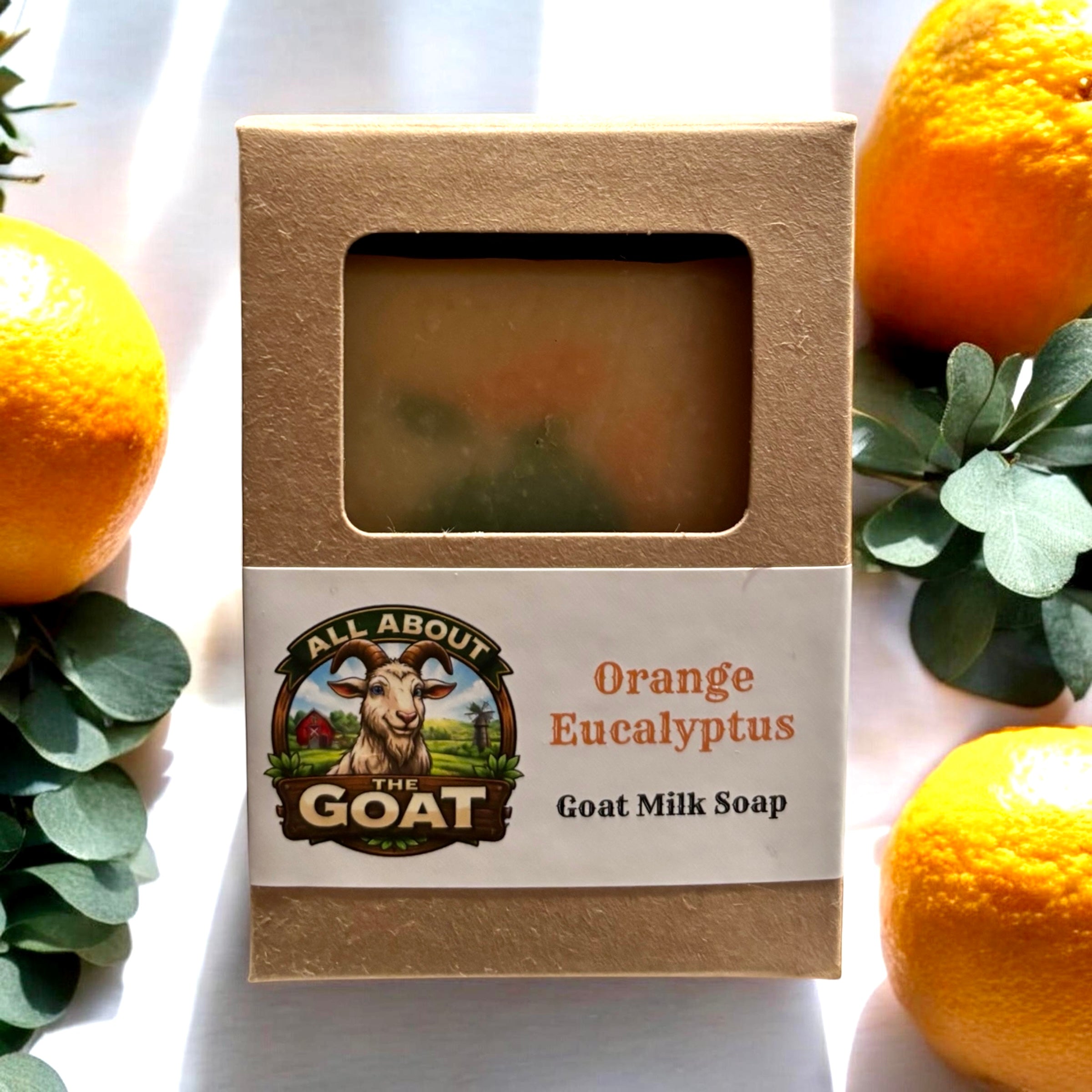 "Orange Eucalyptus" Goat Milk Soap - 5oz