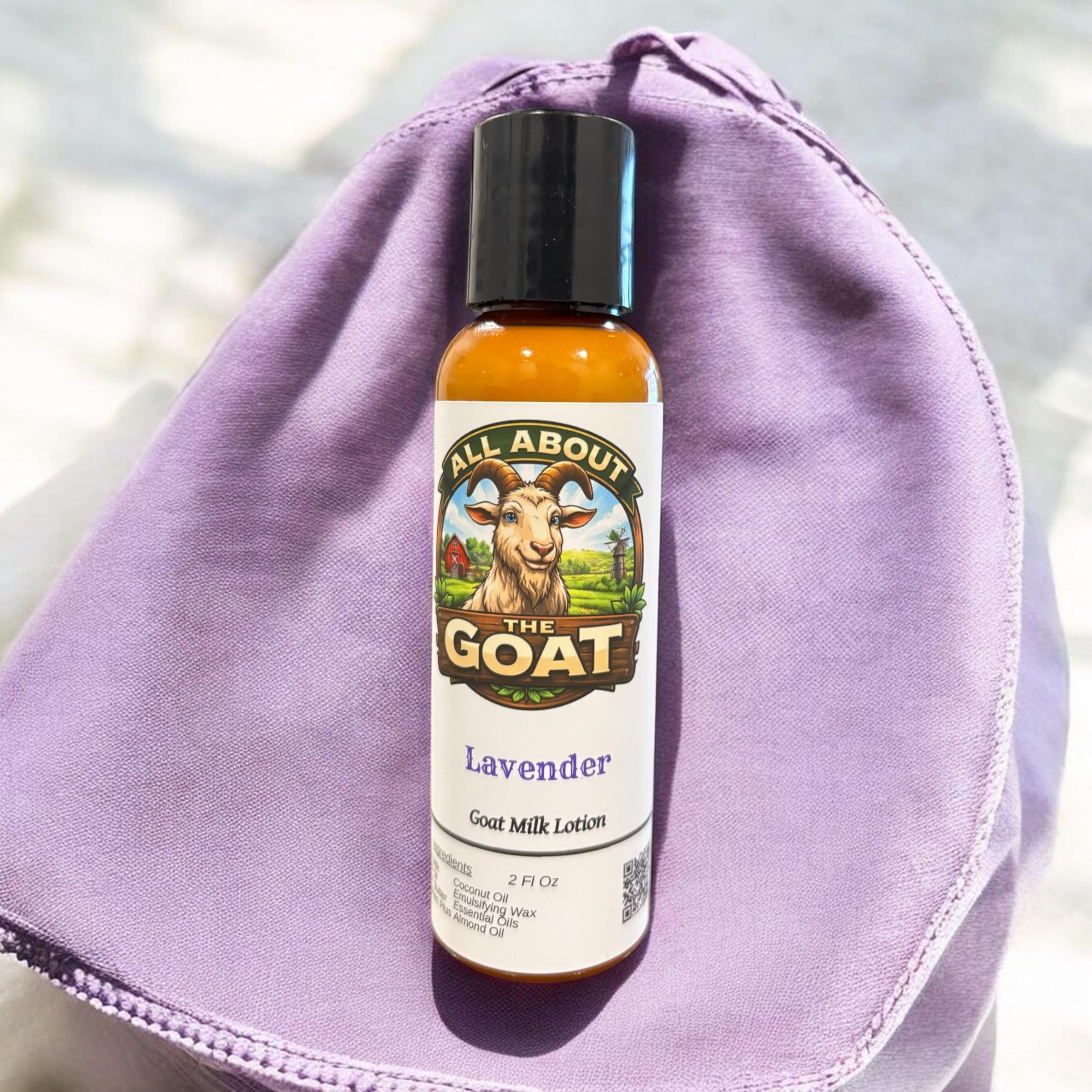 2 Oz. "Lavender" Goat Milk Lotion - Travel Bottle