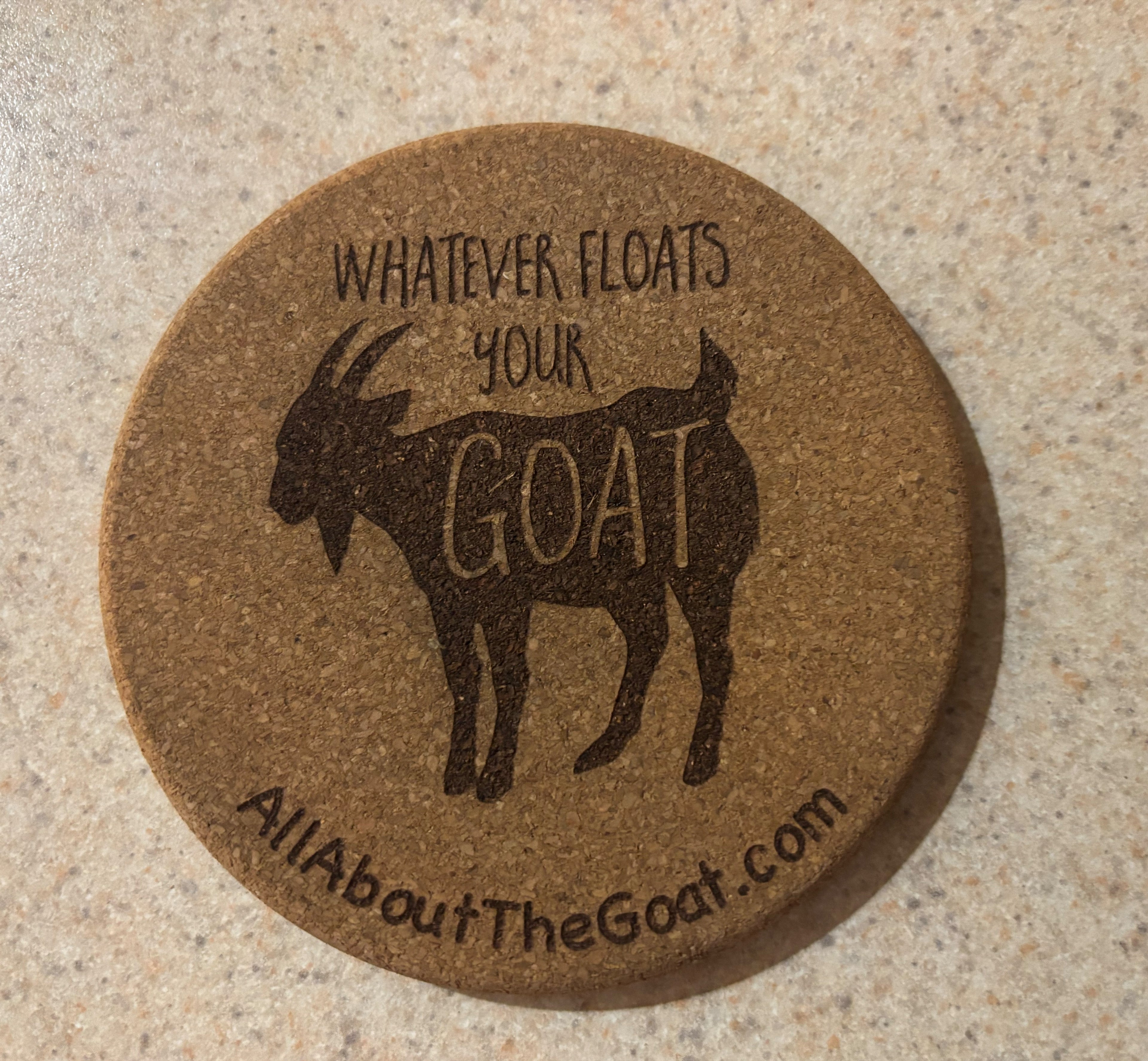 What Ever Floats Your Goat - Cork Coasters