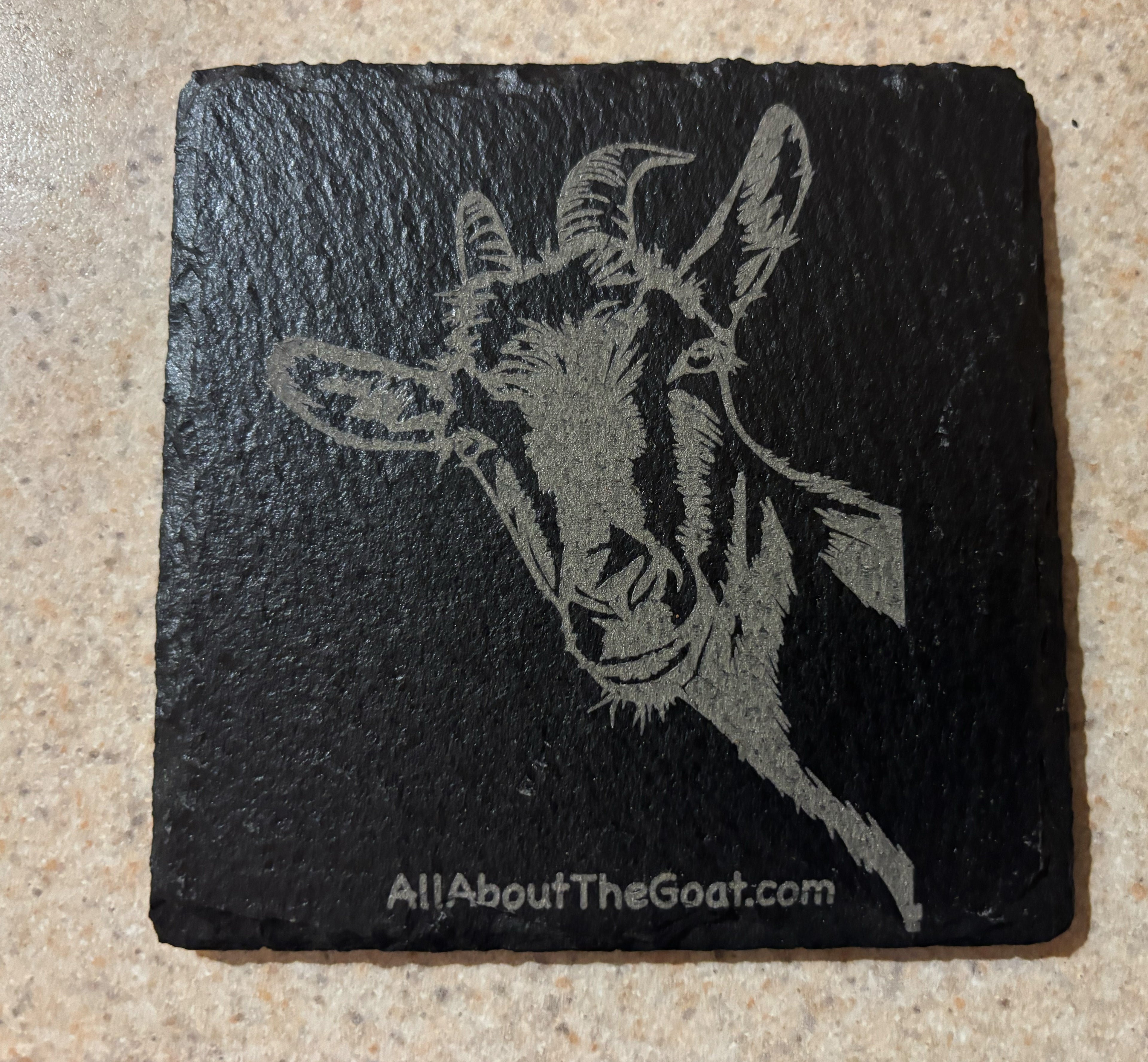 Slate Goat Coasters